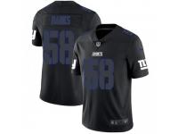 Limited Men's Carl Banks New York Giants Nike Jersey - Black Impact Vapor Untouchable