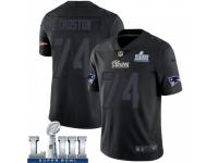 Limited Men's Cole Croston New England Patriots Nike Super Bowl LIII Jersey - Black Impact Vapor Untouchable