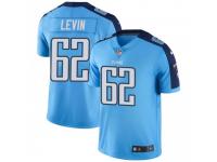 Limited Men's Corey Levin Tennessee Titans Nike Color Rush Jersey - Light Blue