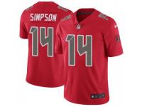 Limited Men's Cortrelle Simpson Tampa Bay Buccaneers Nike Color Rush Jersey - Red