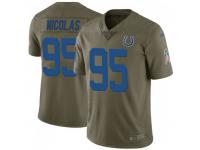 Limited Men's Dadi Nicolas Indianapolis Colts Nike 2017 Salute to Service Jersey - Green