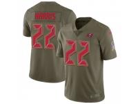 Limited Men's De'Vante Harris Tampa Bay Buccaneers Nike 2017 Salute to Service Jersey - Green