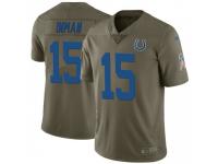 Limited Men's Dontrelle Inman Indianapolis Colts Nike 2017 Salute to Service Jersey - Green
