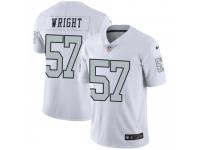 Limited Men's Gabe Wright Oakland Raiders Nike Color Rush Jersey - White