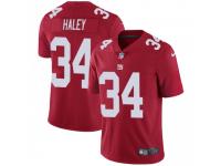 Limited Men's Grant Haley New York Giants Nike Alternate Vapor Untouchable Jersey - Red