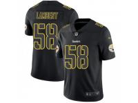 Limited Men's Jack Lambert Pittsburgh Steelers Nike Jersey - Black Impact Vapor Untouchable