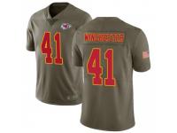 Limited Men's James Winchester Kansas City Chiefs Nike 2017 Salute to Service Jersey - Green
