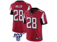 Limited Men's Jordan Miller Atlanta Falcons Nike 100th Vapor Jersey - Red
