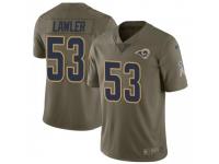 Limited Men's Justin Lawler Los Angeles Rams Nike 2017 Salute to Service Jersey - Green