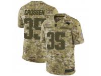Limited Men's Keion Crossen New England Patriots Nike 2018 Salute to Service Jersey - Camo