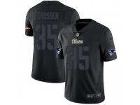 Limited Men's Keion Crossen New England Patriots Nike Jersey - Black Impact Vapor Untouchable