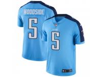Limited Men's Logan Woodside Tennessee Titans Nike Color Rush Jersey - Light Blue