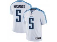 Limited Men's Logan Woodside Tennessee Titans Nike Vapor Untouchable Jersey - White