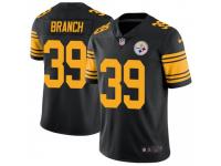 Limited Men's Marcelis Branch Pittsburgh Steelers Nike Color Rush Jersey - Black