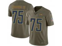Limited Men's Michael Schofield III Los Angeles Chargers Nike 2017 Salute to Service Jersey - Green