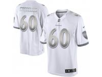 Limited Men's Randin Crecelius Baltimore Ravens Nike Platinum Jersey - White