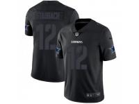 Limited Men's Roger Staubach Dallas Cowboys Nike Jersey - Black Impact Vapor Untouchable