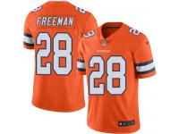 Limited Men's Royce Freeman Orange Jersey NFL Nike Denver Broncos #28 Rush Vapor Untouchable