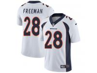 Limited Men's Royce Freeman White Road Jersey NFL Nike Denver Broncos #28 Vapor Untouchable