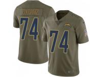 Limited Men's Tanner Volson Los Angeles Chargers Nike 2017 Salute to Service Jersey - Green