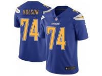 Limited Men's Tanner Volson Los Angeles Chargers Nike Color Rush Vapor Untouchable Jersey - Royal
