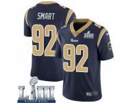 Limited Men's Tanzel Smart Los Angeles Rams Nike Team Color Super Bowl LIII Bound Vapor Untouchable Jersey - Navy