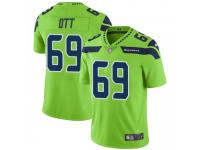 Limited Men's Tyler Ott Seattle Seahawks Nike Color Rush Neon Jersey - Green
