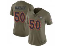 Limited Women's Aaron Wallace Denver Broncos Nike 2017 Salute to Service Jersey - Green