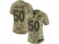 Limited Women's Aaron Wallace Denver Broncos Nike 2018 Salute to Service Jersey - Camo