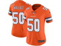 Limited Women's Aaron Wallace Denver Broncos Nike Color Rush Vapor Untouchable Jersey - Orange