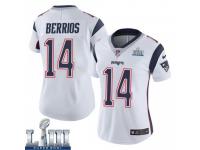 Limited Women's Braxton Berrios New England Patriots Nike Super Bowl LIII Vapor Untouchable Jersey - White