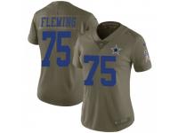 Limited Women's Cameron Fleming Dallas Cowboys Nike 2017 Salute to Service Jersey - Green