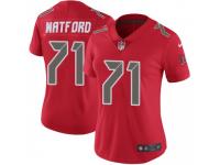Limited Women's Earl Watford Tampa Bay Buccaneers Nike Color Rush Jersey - Red