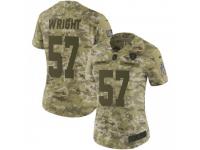 Limited Women's Gabe Wright Oakland Raiders Nike 2018 Salute to Service Jersey - Camo