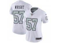 Limited Women's Gabe Wright Oakland Raiders Nike Color Rush Jersey - White