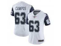 Limited Women's Jake Campos Dallas Cowboys Nike Color Rush Vapor Untouchable Jersey - White