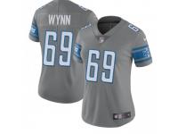 Limited Women's Jonathan Wynn Detroit Lions Nike Color Rush Steel Jersey -