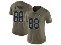 Limited Women's Marcell Ateman Oakland Raiders Nike 2017 Salute to Service Jersey - Green