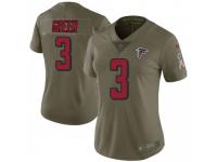 Limited Women's Marcus Green Atlanta Falcons Nike 2017 Salute to Service Jersey - Green