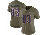 Limited Women's Matt LaCosse New England Patriots Nike 2017 Salute to Service Jersey - Green