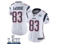 Limited Women's Matt LaCosse New England Patriots Nike Super Bowl LIII Vapor Untouchable Jersey - White