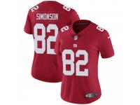 Limited Women's Scott Simonson New York Giants Nike Alternate Vapor Untouchable Jersey - Red