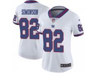 Limited Women's Scott Simonson New York Giants Nike Color Rush Jersey - White