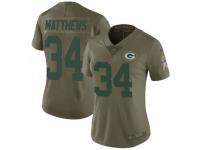 Limited Women's Tray Matthews Green Bay Packers Nike 2017 Salute to Service Jersey - Green