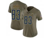 Limited Women's Vince Mayle Los Angeles Chargers Nike 2017 Salute to Service Jersey - Green