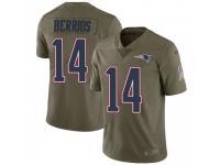 Limited Youth Braxton Berrios New England Patriots Nike 2017 Salute to Service Jersey - Green