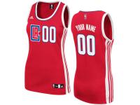 Los Angeles Clippers adidas Women's Custom Replica Road Jersey - Red