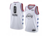 Los Angeles Lakers #0 White Kyle Kuzma 2019 All-Star Game Swingman Finished Jersey Men's