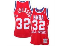 Magic Johnson Mitchell & Ness 1990 All Star Game Authentic Basketball Jersey C Red