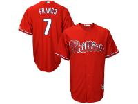 Maikel Franco Philadelphia Phillies Majestic Official Cool Base Player Jersey - Scarlet